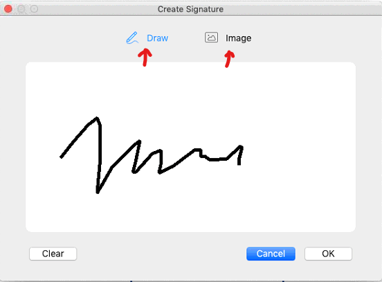macOS foxit create signature